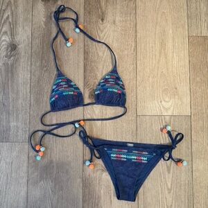 Aerie Embroidered Bikini Set
